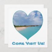 I Heart Island Life Notecard Mitteilungskarte (Vorne/Hinten)