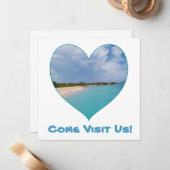 I Heart Island Life Notecard Mitteilungskarte (Vorderseite/Rückseite Beispiel)