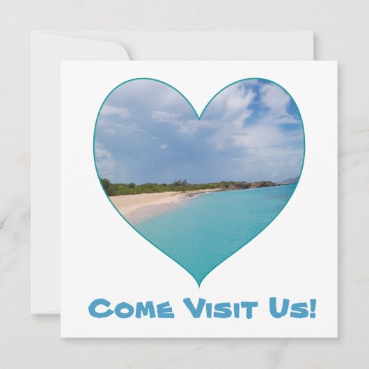 I Heart Island Life Notecard Mitteilungskarte (Vorderseite)