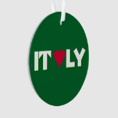I Heart Italy Logo Ornament (Vorderseite)
