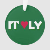 I Heart Italy Logo Ornament (Vorderseite)