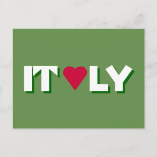 I Heart Italy Postcard Postkarte