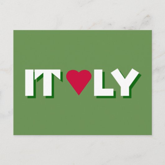 I Heart Italy Postcard Postkarte (Vorderseite)