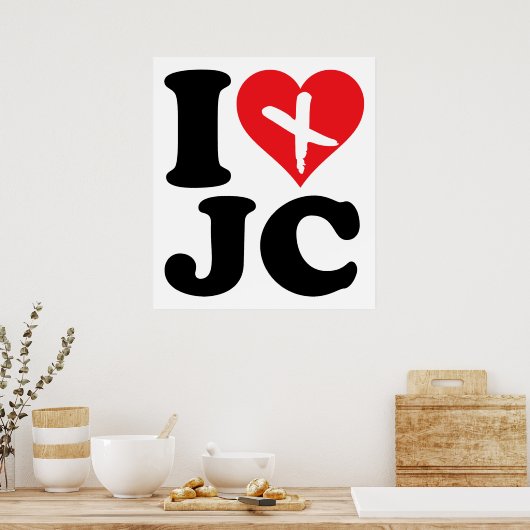 I Heart JC Poster (Küche)