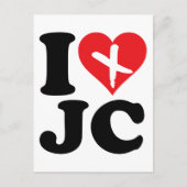 I Heart JC Postkarte (Vorderseite)