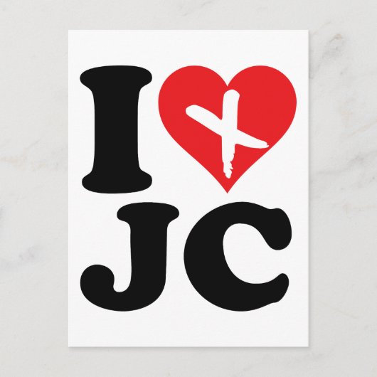 I Heart JC Postkarte (Vorderseite)