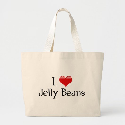 I Heart Jelly Beans Jumbo Stoffbeutel (Vorne)