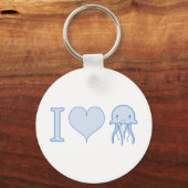 I Heart Jellyfish Schlüsselanhänger (Vorderseite)