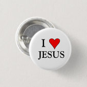 I HEART JESUS BUTTON (Vorne & Hinten)