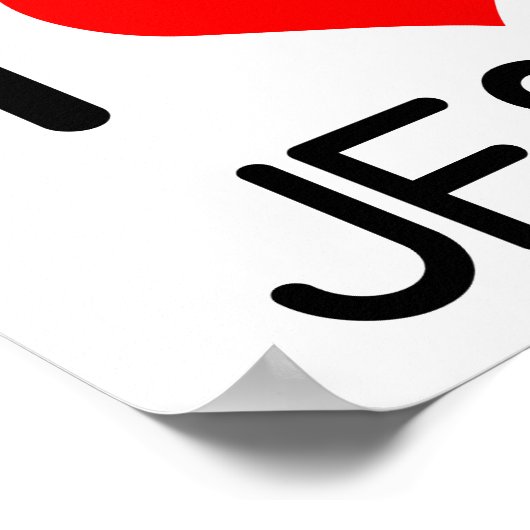 I HEART JESUS POSTER (Ecke)