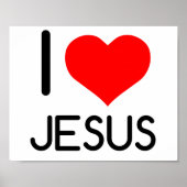 I HEART JESUS POSTER (Vorne)