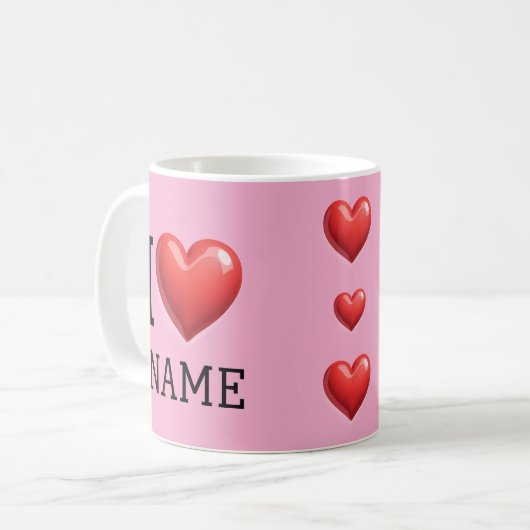 I Heart Kaffeetasse (Vorderseite Links)