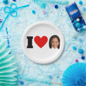 I Heart Kamala Harris Pappteller (Party)