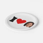 I Heart Kamala Harris Pappteller (Schrägansicht)