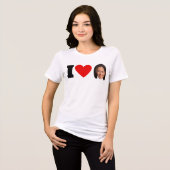 I Heart Kamala Harris Tri-Blend Shirt (Vorderseite voll)