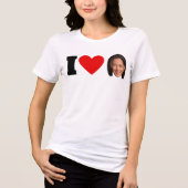 I Heart Kamala Harris Tri-Blend Shirt (Vorderseite)