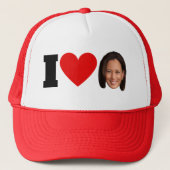 I Heart Kamala Harris Truckerkappe (Vorderseite)