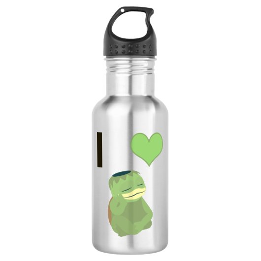 I Heart Kappa Edelstahlflasche (Vorderseite)