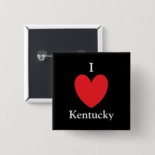 I Heart Kentucky Button (Vorne & Hinten)