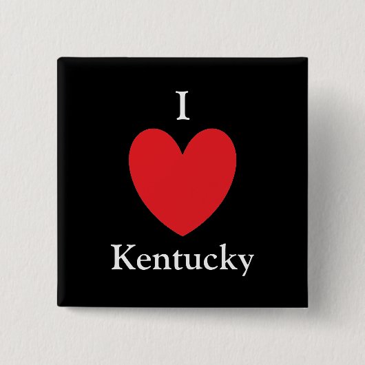 I Heart Kentucky Button (Vorderseite)