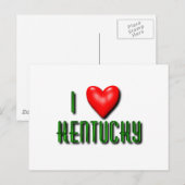 I Heart Kentucky Postkarte (Vorne/Hinten)