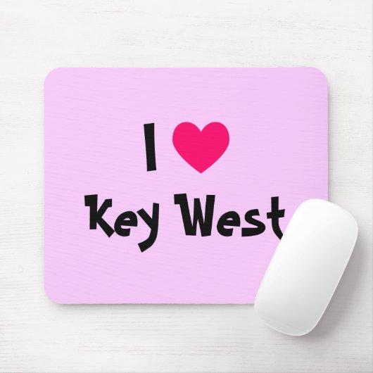 I Heart Key West Florida Mousepad (Mit Mouse)