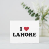 I Heart Lahore Pakistan Postkarte (Stehend Vorderseite)