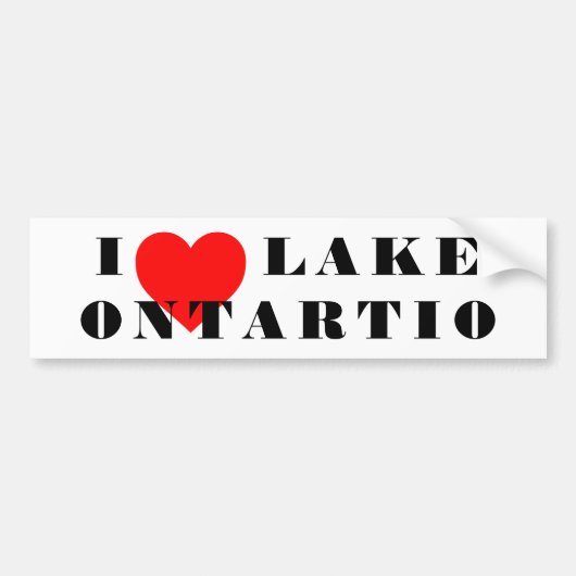 I heart lake ontario autoaufkleber (Vorne)