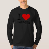 I Heart Lasagne Italian Food Pasta Italy Eater T-Shirt (Vorderseite)