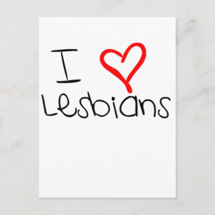 I Heart Lesbians Postkarte