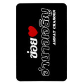 I Heart (Liebe) Amnat Charoen, Isan, Thailand Magnet (Vertikal)