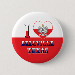 I Heart Liebe Bellville Texas Button