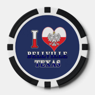 I Heart Liebe Bellville Texas Pokerchips