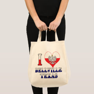 I Heart Liebe Bellville Texas Tragetasche