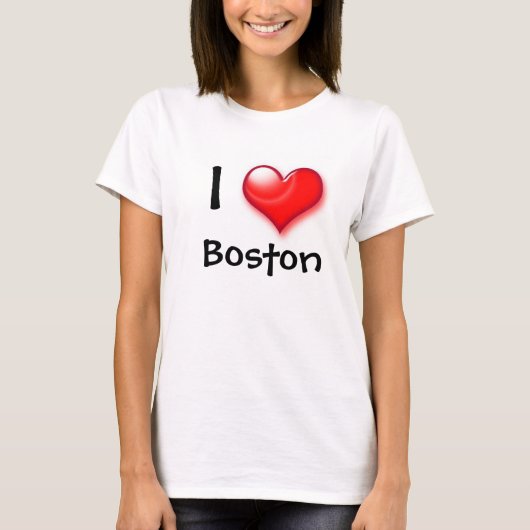 I Heart Liebe Boston T-Shirt (Vorderseite)