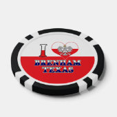 I Heart Liebe Brenham Texas Pokerchips (Einzeln)