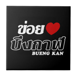 I Heart (Liebe) Bueng Kan, Isan, Thailand Fliese