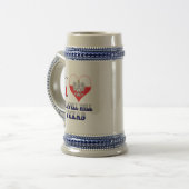 I Heart Liebe Chappell Hill Texas Bierglas (Vorderseite Links)