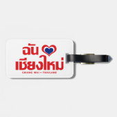 I Heart Liebe Chiang Mai Thailand Gepäckanhänger (Rückseite horizontal)