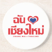 I Heart Liebe Chiang Mai Thailand Getränkeuntersetzer (Vorne)