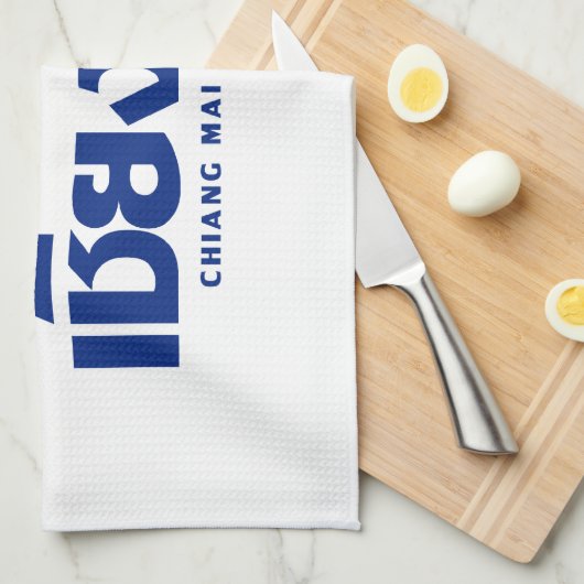 I Heart Liebe Chiang Mai Thailand Küchentuch (Viertel Falte)