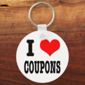 I HEART (LIEBE) Coupons Schlüsselanhänger (Vorderseite)