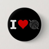 I Heart Liebe Crochet Button (Vorderseite)