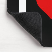I Heart Liebe Crochet Mousepad (Ecke)