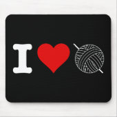 I Heart Liebe Crochet Mousepad (Vorne)