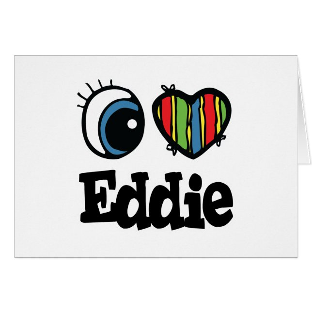 I Heart (Liebe) Eddie (Vorderseite (Horizontal))