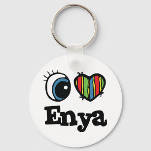 I Heart (Liebe) Enya Schlüsselanhänger