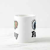 I Heart (Liebe) Fanny Kaffeetasse (Mittel)