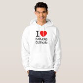 I Heart (Liebe) Farang Hoodie (Vorne ganz)