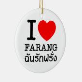 I Heart (Liebe) Farang Keramikornament (Rechts)